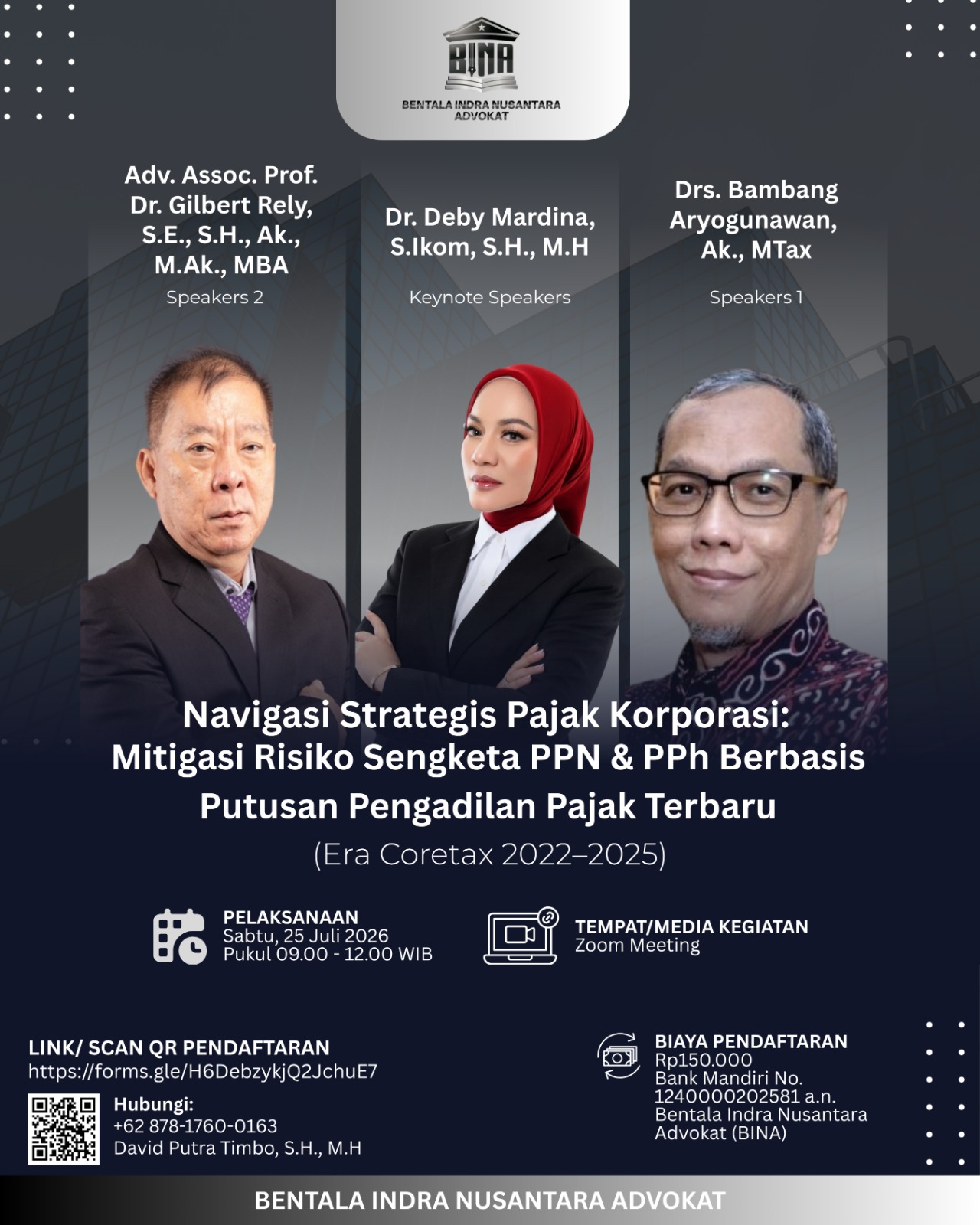 WEBINAR BINA SERIES: HUKUM PERPAJAKAN 2026