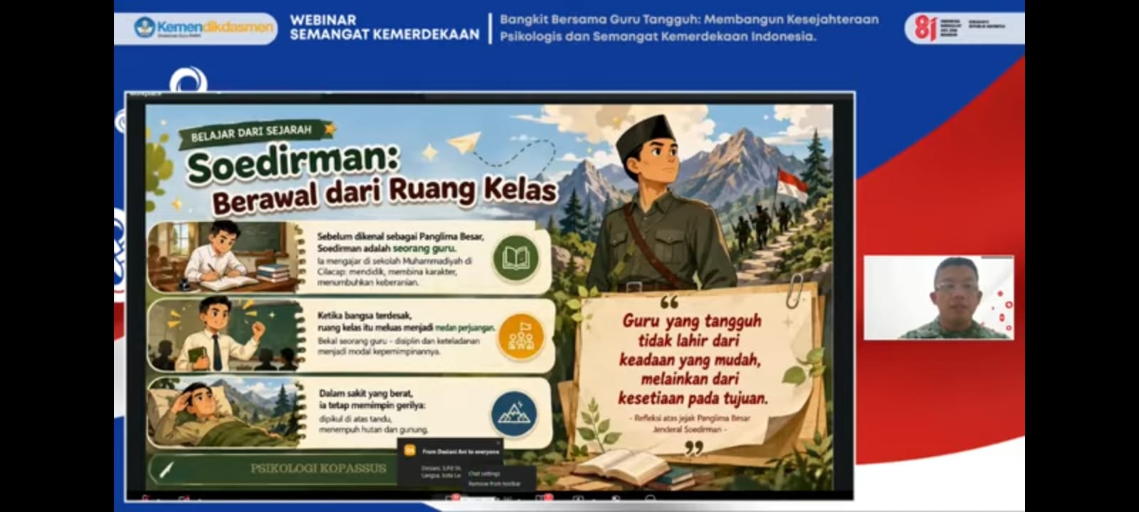 Semangat Kemerdekaan Jadi Momentum Perkuat Kesejahteraan Psikologis Guru