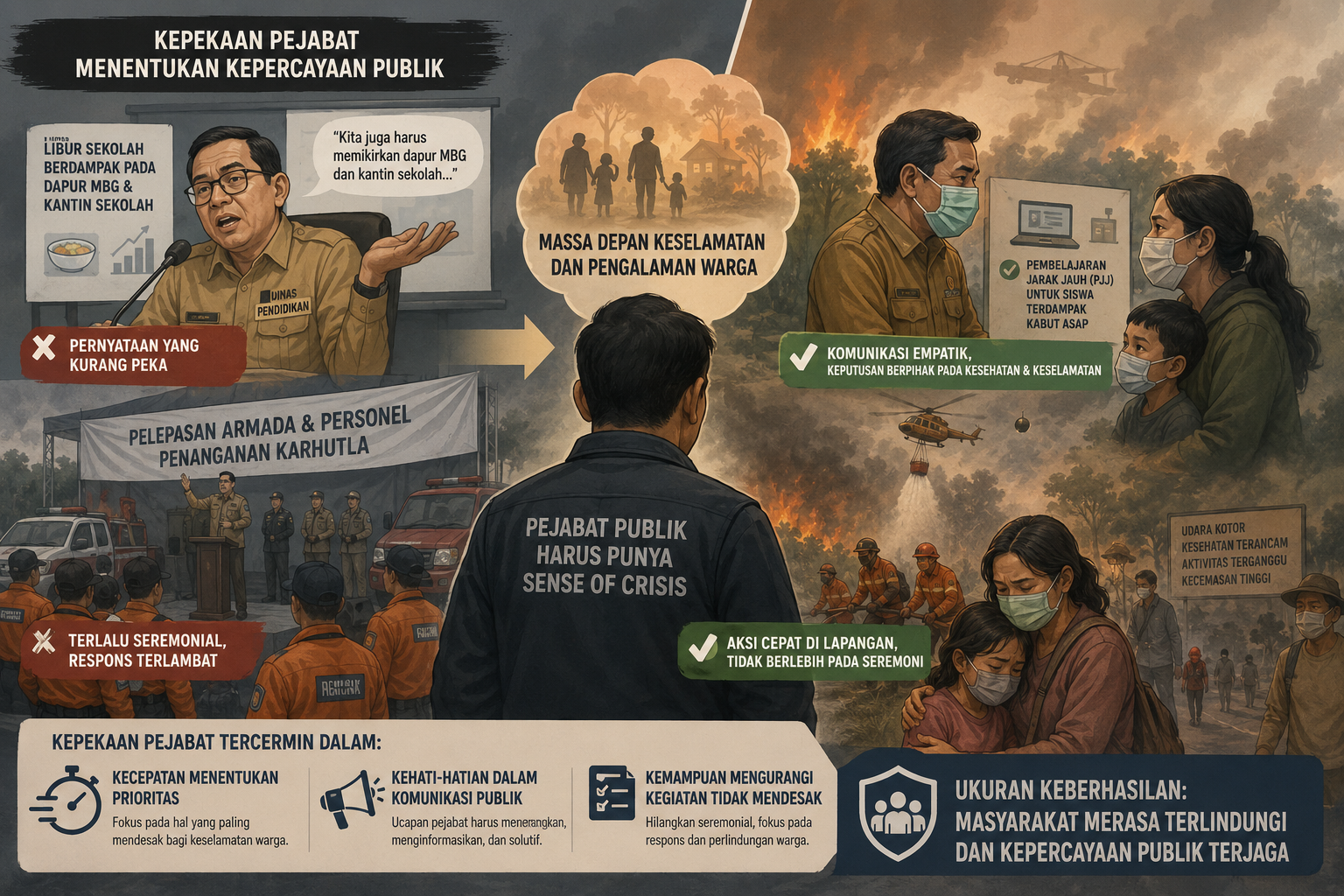 BINA Sayangkan Melunturnya Kepekaan Pejabat di Tengah Bencana Karhutla